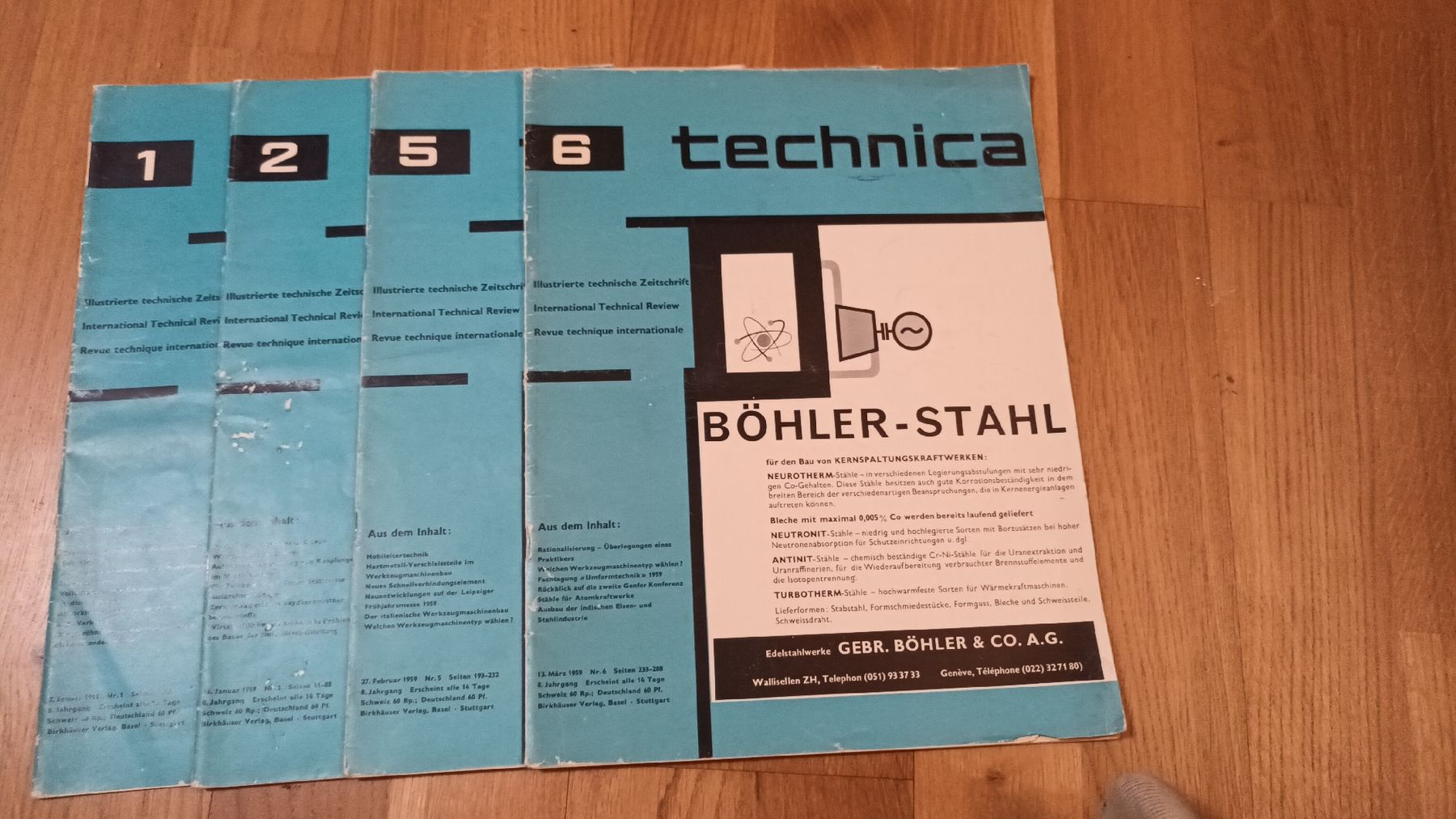 Riviste & Magazine: 4 Illustrierte technische Zeitschrift von 1959 – Usato da chur venduto da erika025