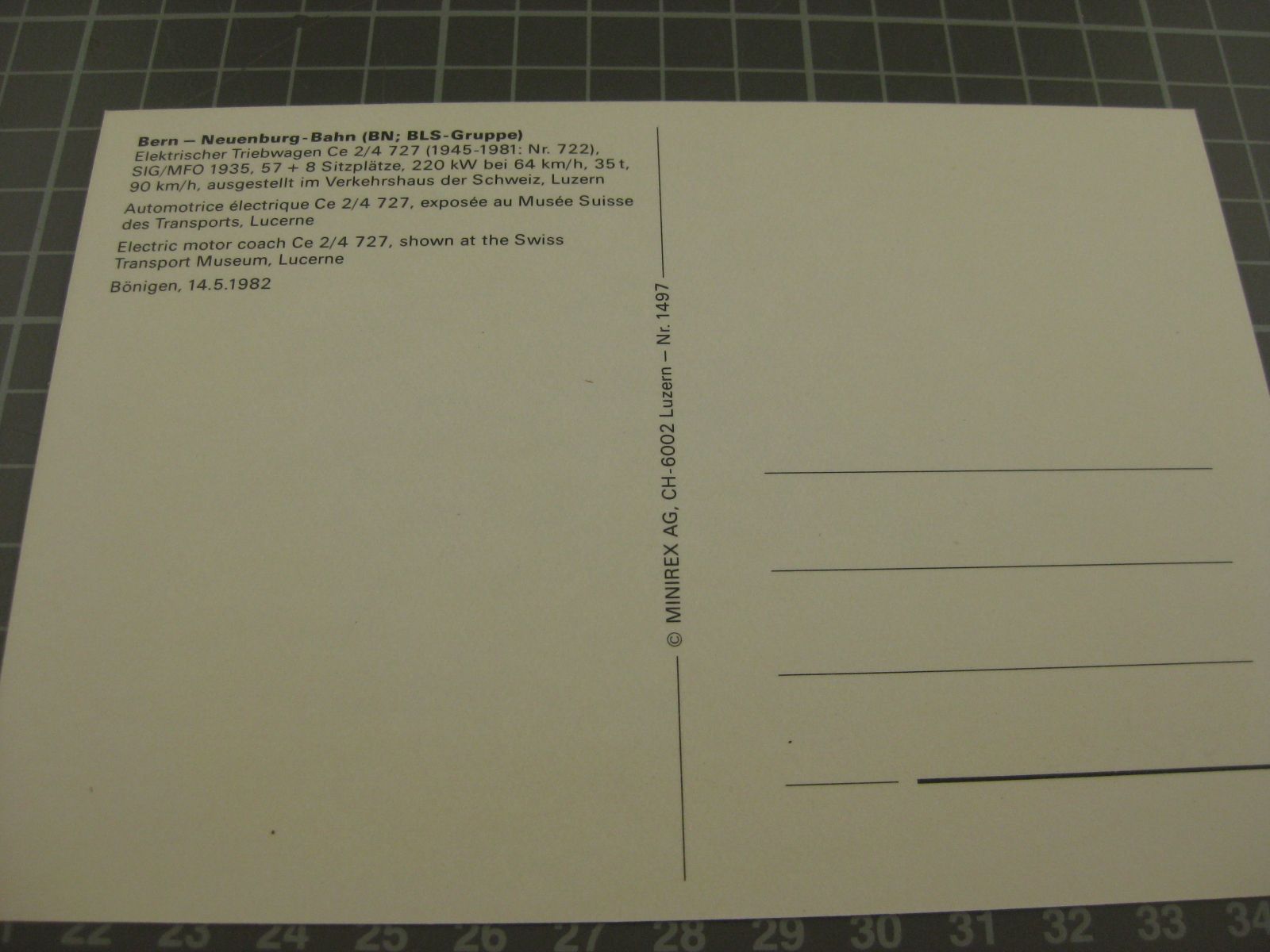 Cartoline postali: Bönigen mit Zug – Usato da Malters venduto da Marosko 1