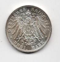 (136) Bayern, 3 Mark 1911, top stgl