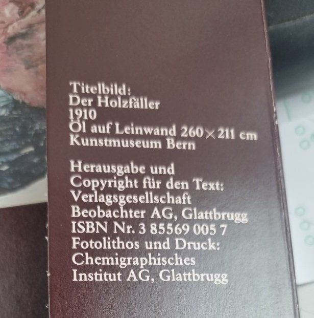 Posters & Illustrations: Ferdinand Holder Bild Der Holzfäller Kunstmappe 1910 – D'occasion à Flums par Flumsantik 4