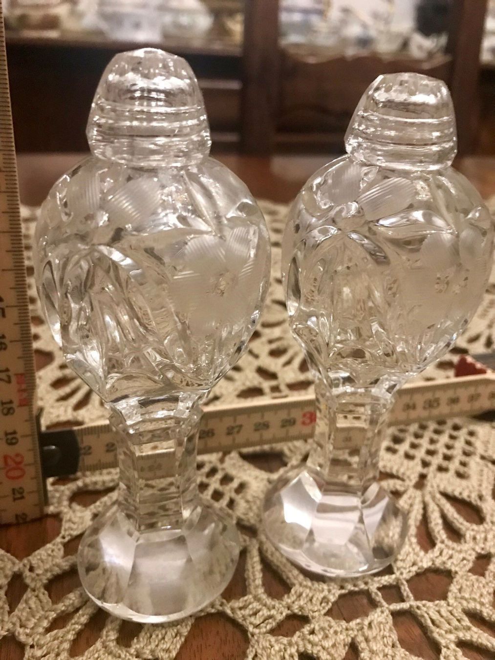 Bicchieri: Kristal Set salt-peppers – Usato da Mehlsecken venduto da Reymau 1