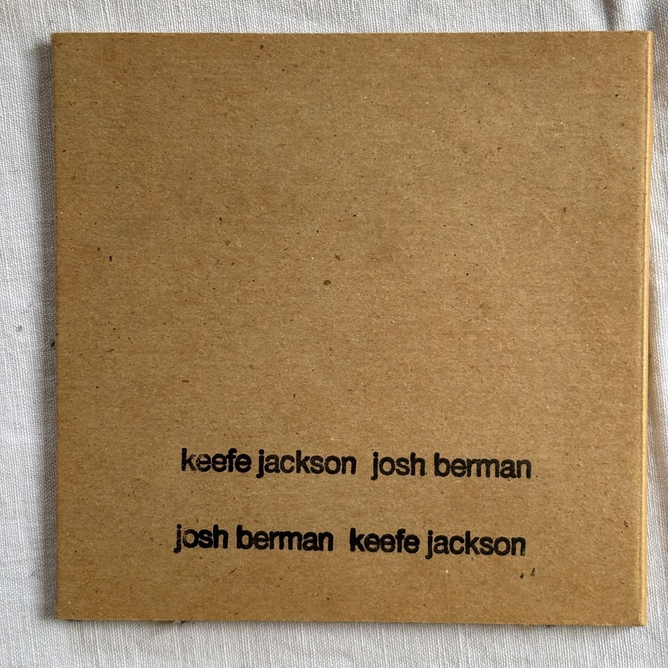 CD: Keefe Jackson / Josh Berman: self titled – Usato da Stans venduto da Abukadnezar 1