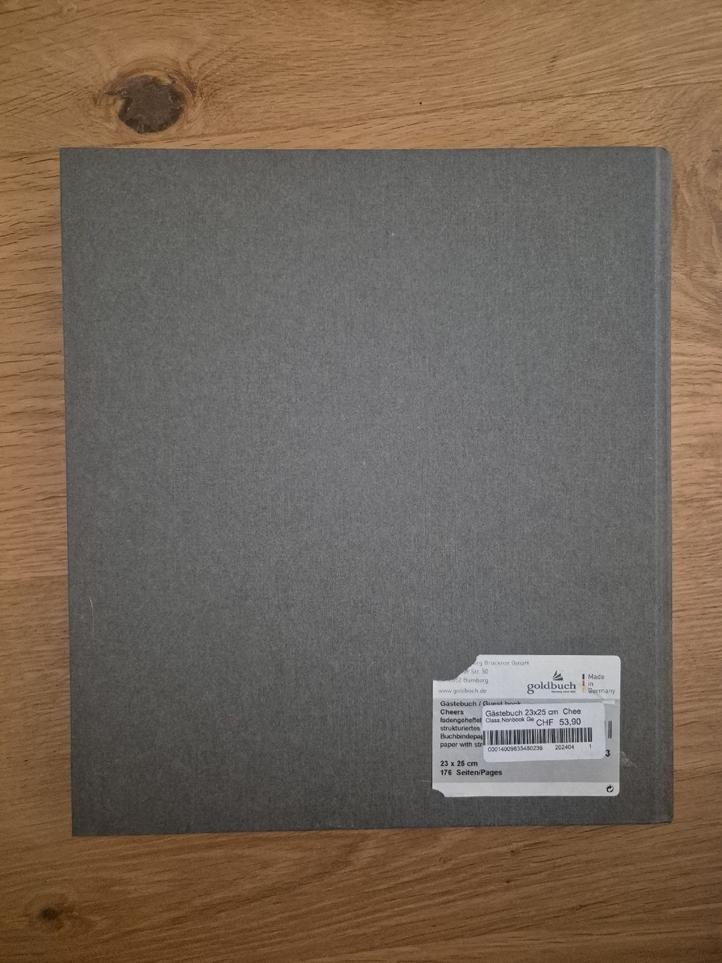 Albums: Gästebuch "Cheers" 23x25 cm neuwertig – Neuf (Voir description) à Zuzgen par SaBee91 1