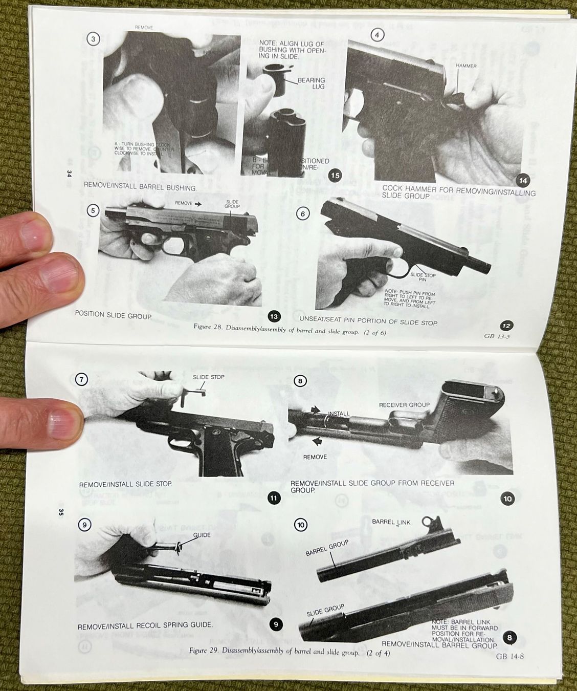 Libri: PISTOL, CALIBER .45, AUTOMATIC, M1911A1 Pistolet US – Usato da Nyon venduto da 65d45 3
