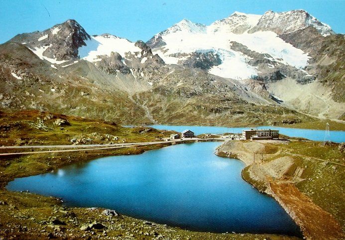Ansichtskarten: OSPIZIO BERNINA Lago della Crocetta e Lago Bianco – Gebraucht aus Jona von philajona