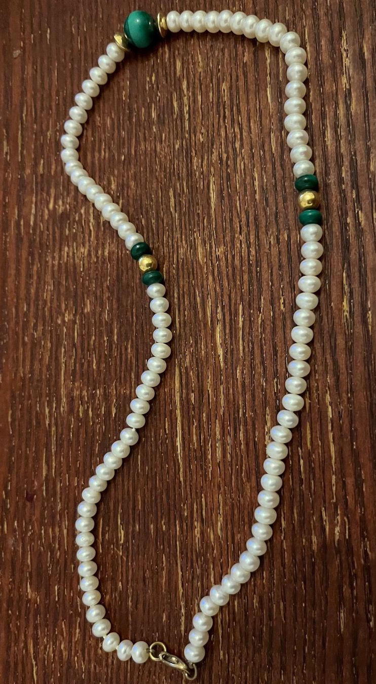 Catenine: Echte Perlen und Achat Kette – Usato da Bülach venduto da Ternove1 2