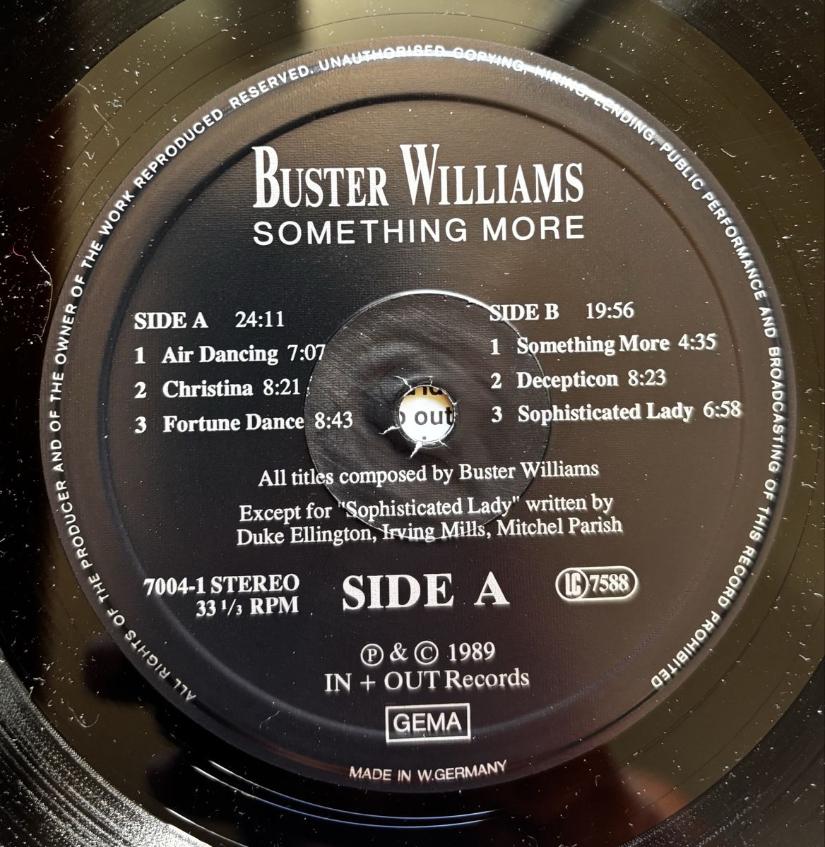 Vinyles: Buster Williams - Something More - LP VG+/VG+ – D'occasion à Neuchâtel par Deivid2 3