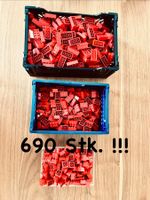 Lego 3 Sorten rot 690 Stück