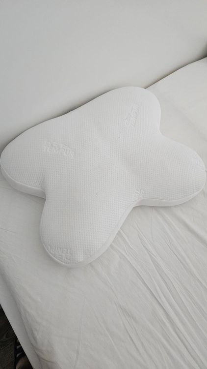 Edda Lux® Hoes geschikt voor Tempur Curve S en M hoofdkussen, 61 x 40 cm, vormvaste jersey kussensloop voor slaapkussen, van 100% katoen, in Toffee