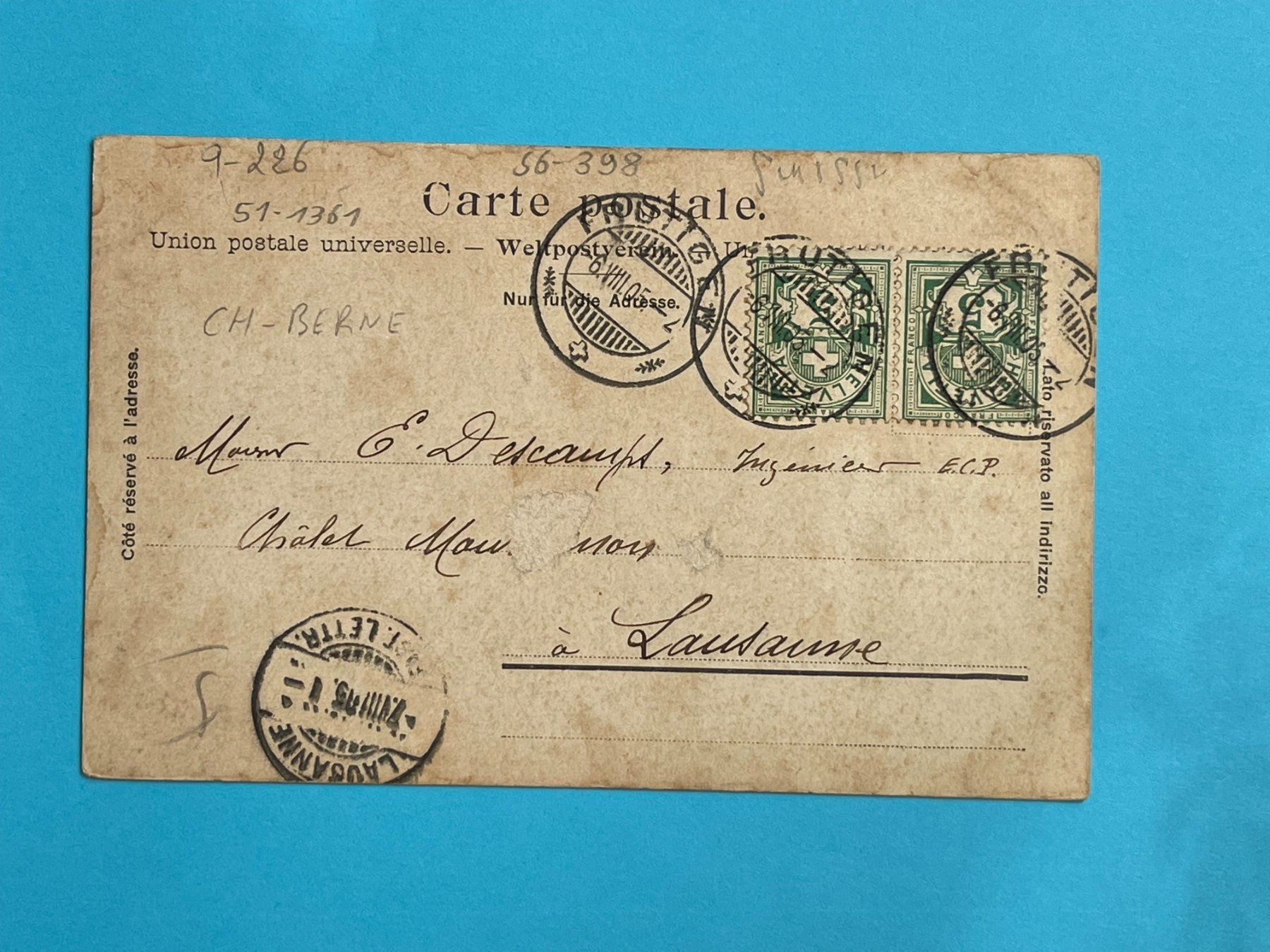 Cartoline postali: Adelboden - alte Brücke - 1905 – Usato da Steg VS venduto da _vinci_ 1