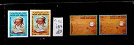 ÉMIRATS ARABES UNIS 2 SÉRIES1987-8 NEUVES. COTE 9.40 € /U636
