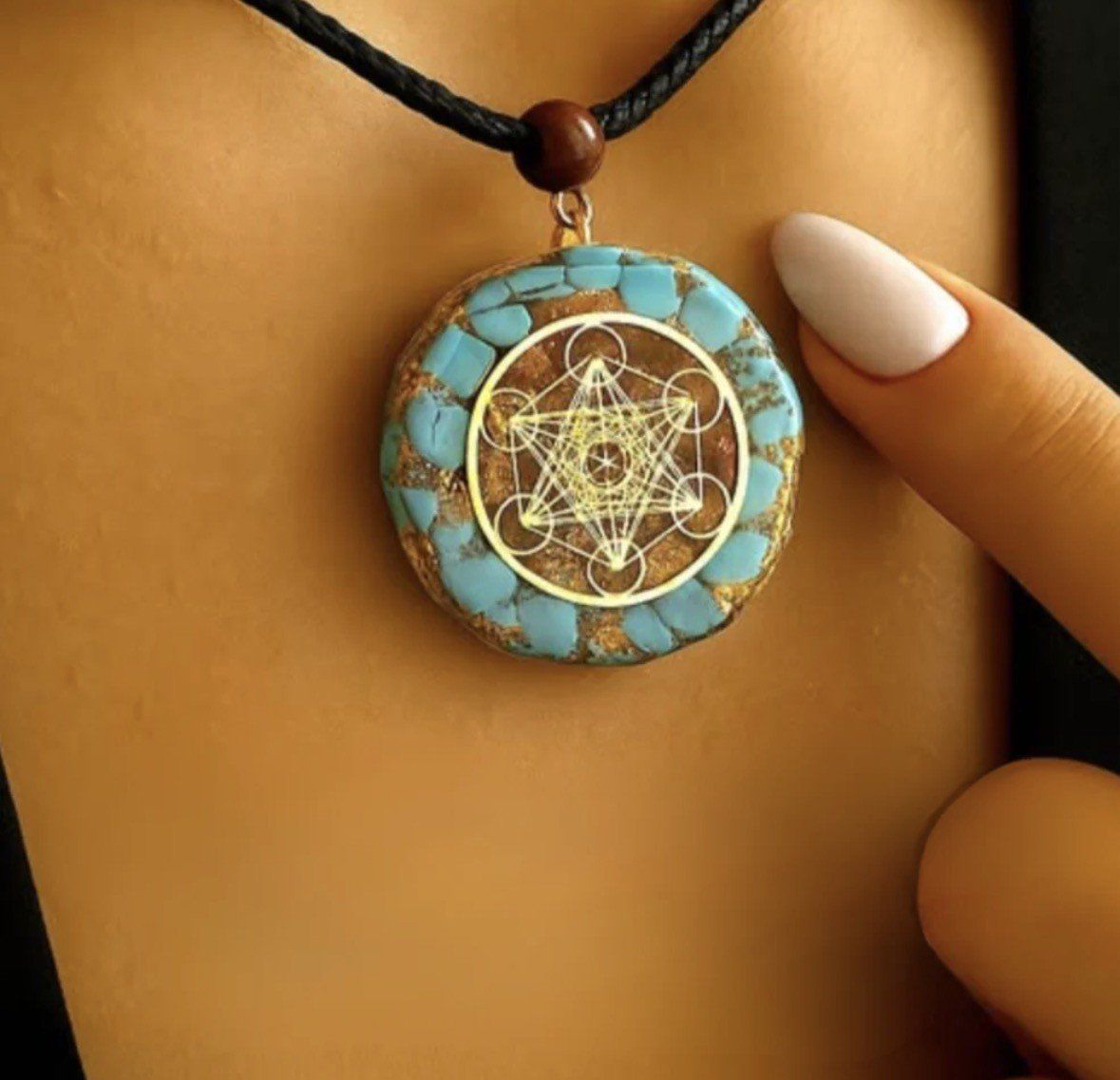 Ciondoli: **Orgonit Anhänger Kette Metatron-Handmade** – Usato da Luzern venduto da rivendo.shop 1
