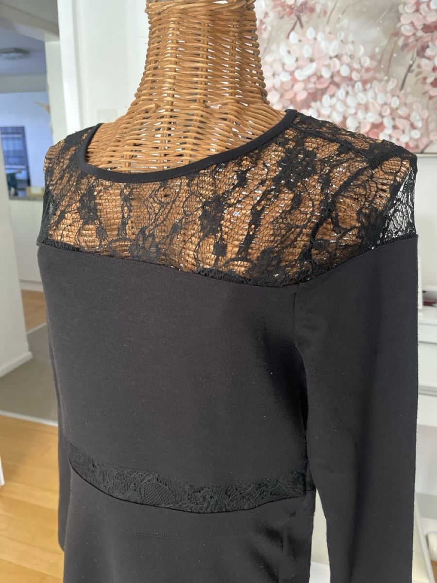 Vila Kleider: Kleid VILA, Langarm Spitze, M – Gebraucht aus Solothurn von Bobesch08 1