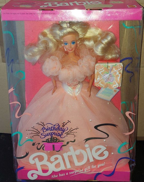 Birthday surprise barbie 1991 hot sale