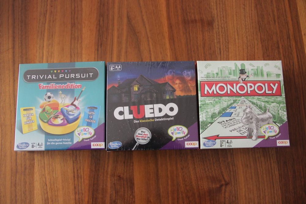 Minispiele: Cluedo/Monopoly/Trivial Pursuit Kaufen auf Ricardo