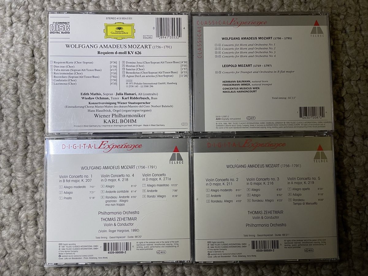 CD: 4x Wolfgang Amadeus Mozart – Usato da Reinach AG venduto da trigger7811 1