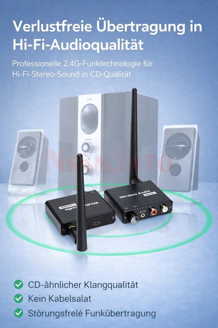 Altri accessori: 2.4G Wireless Audio Sender & Empfänger bis 50 m – Nuovo e nell'imballaggio originale da Winterthur venduto da SwissTechStore 2