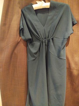 Emilio Romanelli dunkelblaues Kleid, kurz, neu