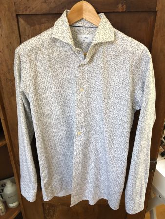 Herren Hemd Eton Slim Fit gemustert Grösse 40 gebraucht