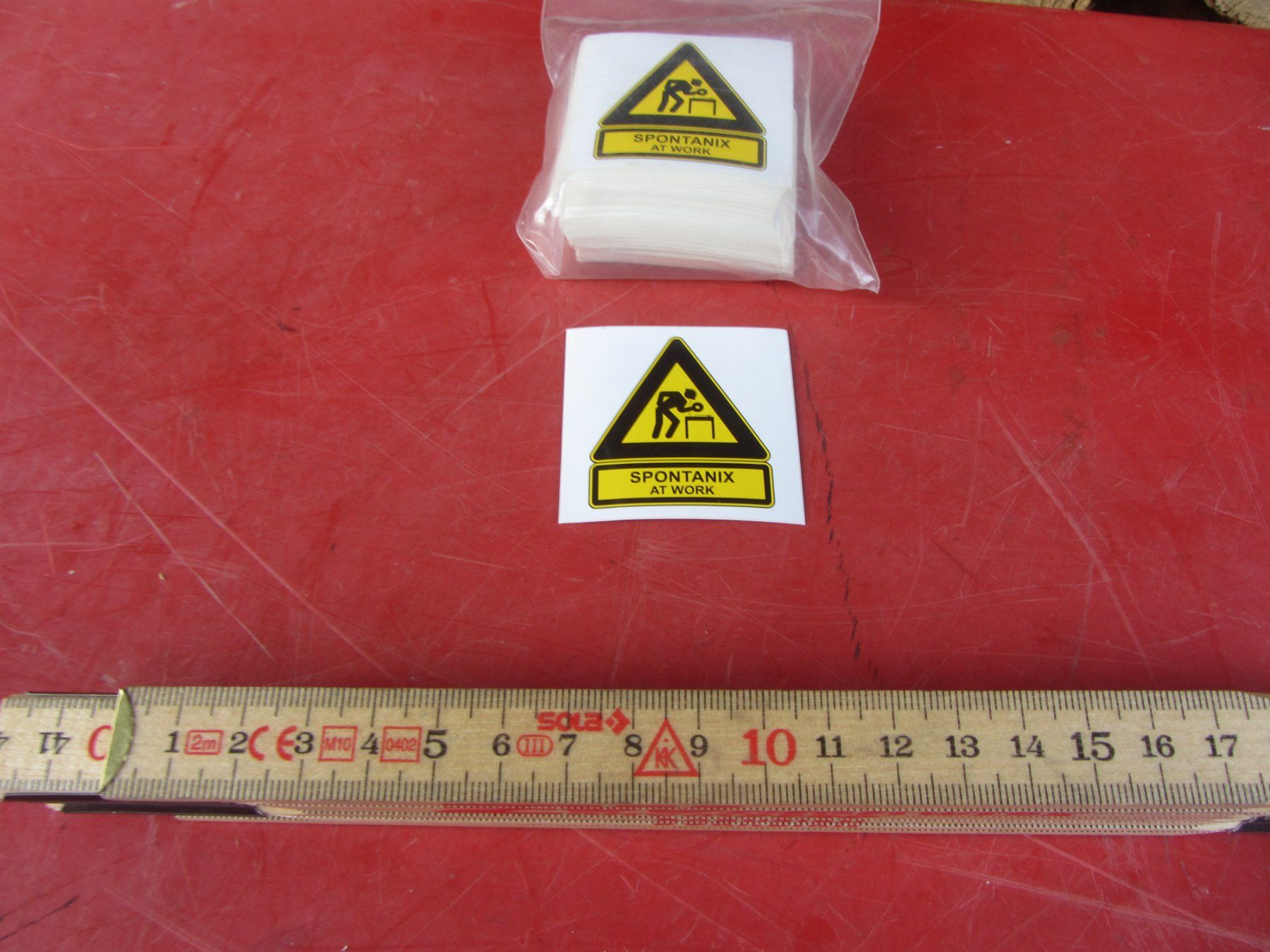 Sticker: ca. 100 x Spontanix At Work Sticker – Usato da Wolfhalden venduto da Quiria68
