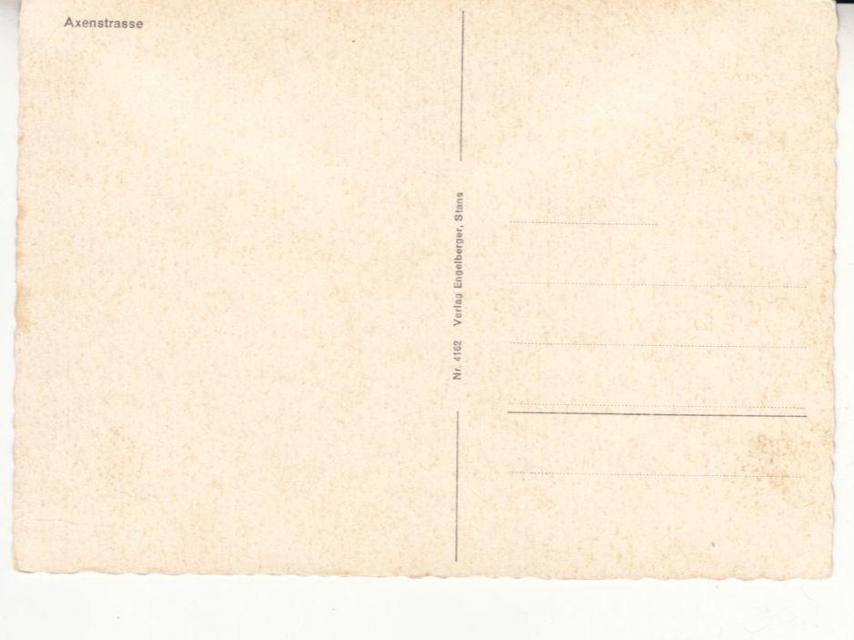 Cartoline postali: Axenstrasse ca. 1960 – Usato da Bürglen TG venduto da StampGraf 1