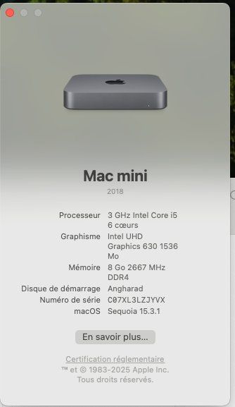Apple PCs: Apple Mac Mini Intel (2018) – Gebraucht aus Villars-sur-Glâne von mis_7zwz 1
