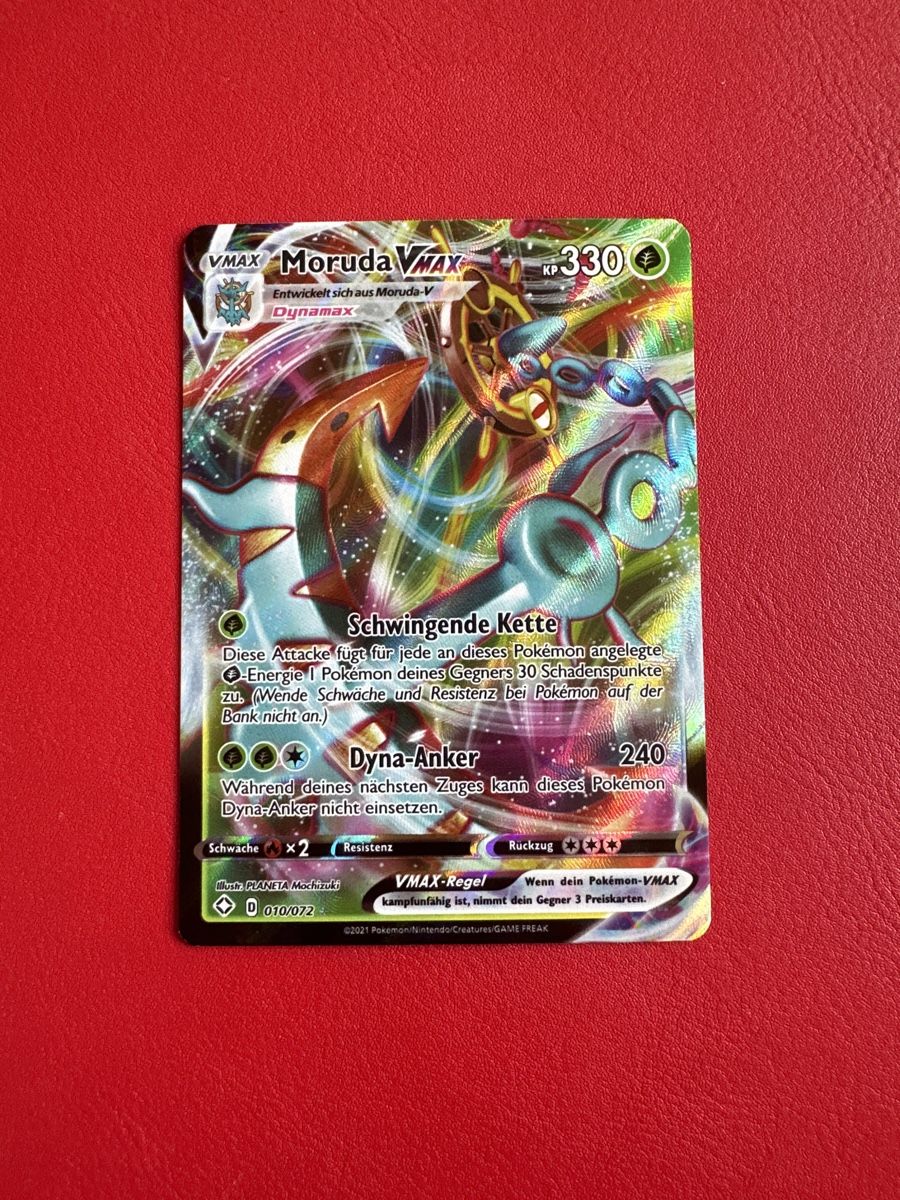 Pokémon Carte collezionabili: Pokemon Moruda VMAX 330 HP Rare Mega cooles Artwork 2021 – Usato da Lommiswil venduto da CollectorOne