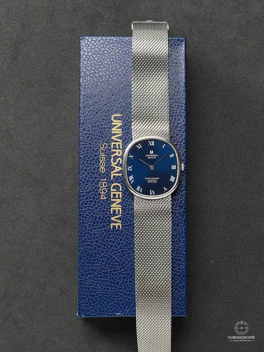 Universal Genève Orologi: Universal Geneve White Shadow Ellipse, Microrotor Cal. 2-66, – Usato da Luzern venduto da ChronoScope6004 1