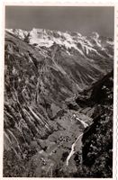 MÜRREN Blick auf Stechelberg - Gletscherhorn - Ebnefluh