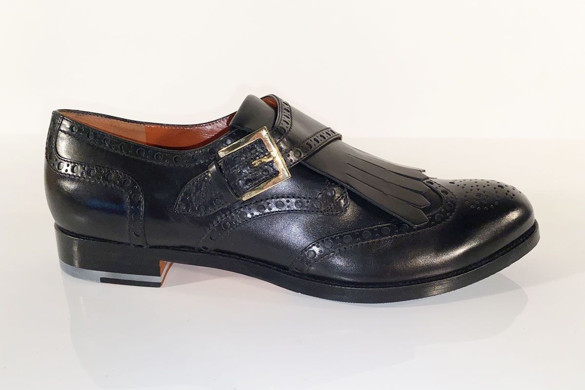 Santoni Scarpe da uomo: Santoni Mokassins Leder schwarz Gr.41.5 – Nuovo (secondo la descrizione) da Ballwil venduto da ClassicGallery