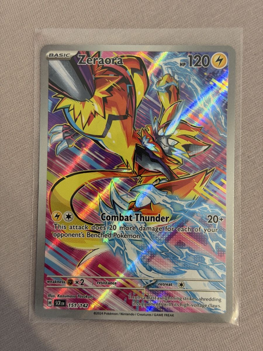 Pokémon Carte collezionabili: Pokémon Zeraora 151/142 Stellar Crown – Nuovo (secondo la descrizione) da St. Gallen venduto da Xbylucas