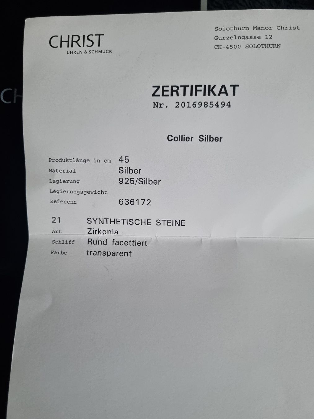 Catenine: Halskette 925/Silber – Usato da Selzach venduto da melaniepauli 2