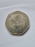 50 Pence Münze 2007 Scouting Grossbritannien Sondermünze