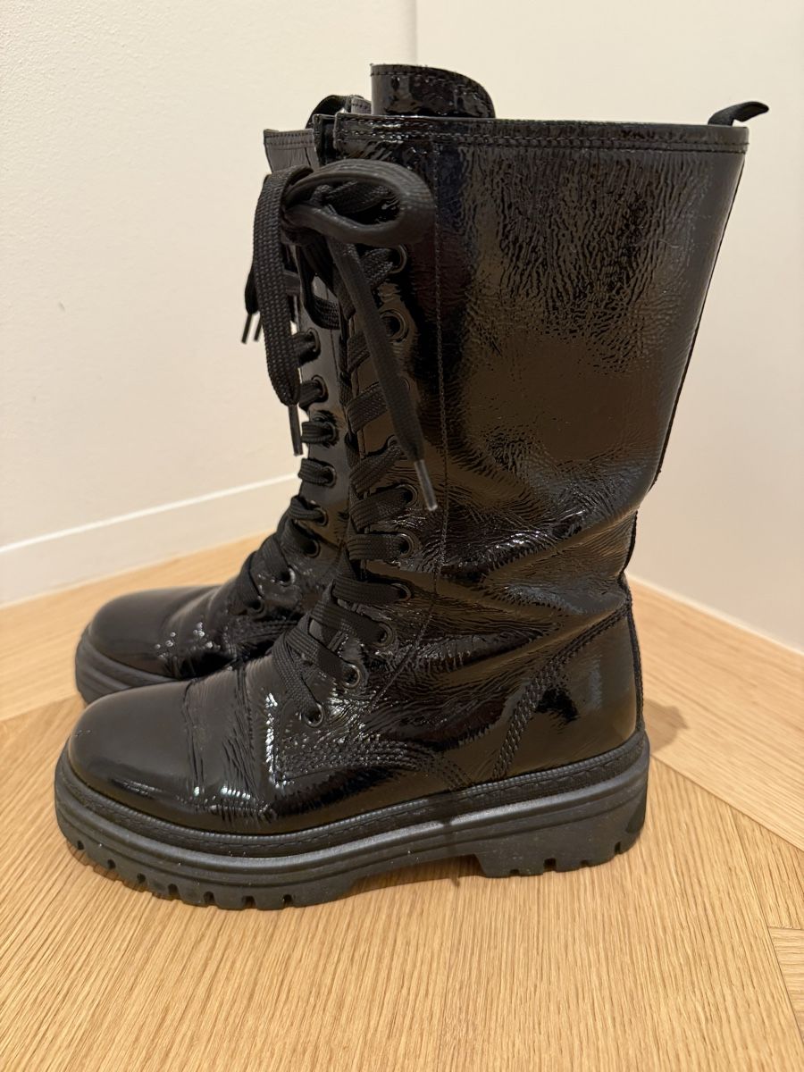 Gabor Damenschuhe: GABOR Lackstiefel Schwarz Gr. 37 - Winterboots – Gebraucht aus Hergiswil NW von Labello01 5