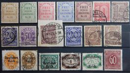 Deutsches Reich Dienst ex. Kat. 2-66 */gest. 1903/21