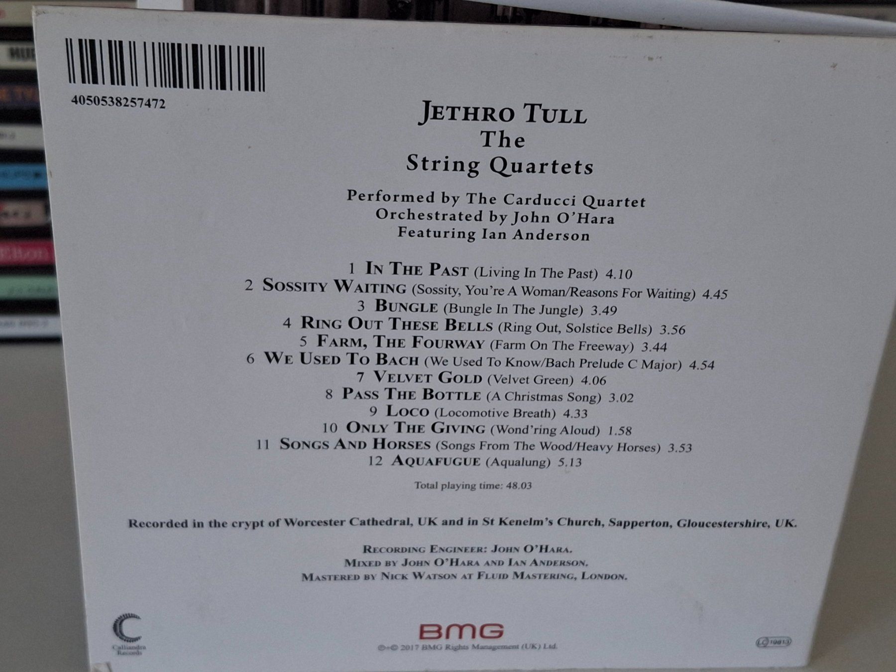 CD: CD Jethro Tull  - The String Quartets – Usato da Aarberg venduto da Jackup1 1