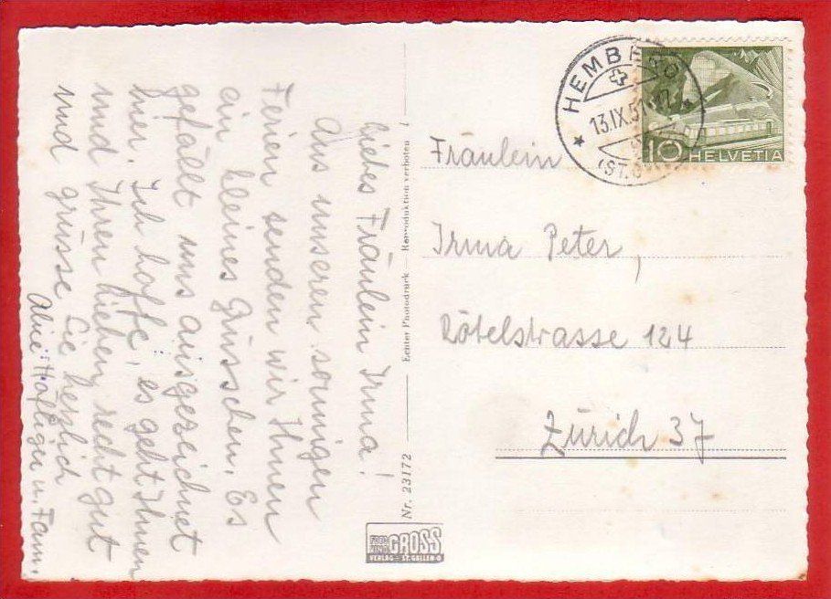 Cartoline postali: HEMBERG, TEILANSICHT, GROSSFORMAT – Usato da Grüningen venduto da Kartenlaube 1