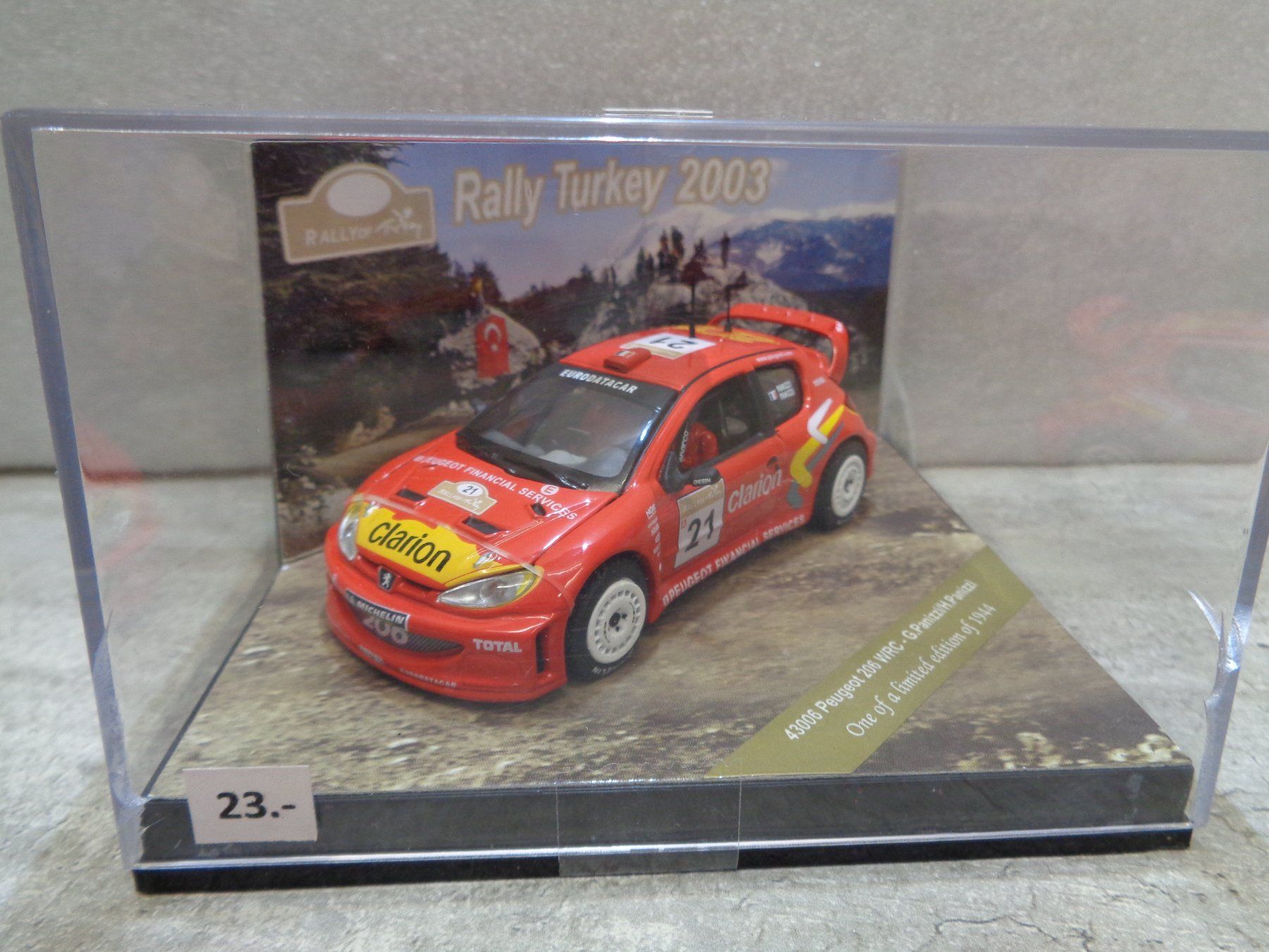 Vitesse 1:43 Peugeot 206 WRC Gilles Panizzi Rallye 2003 (Neu und ...