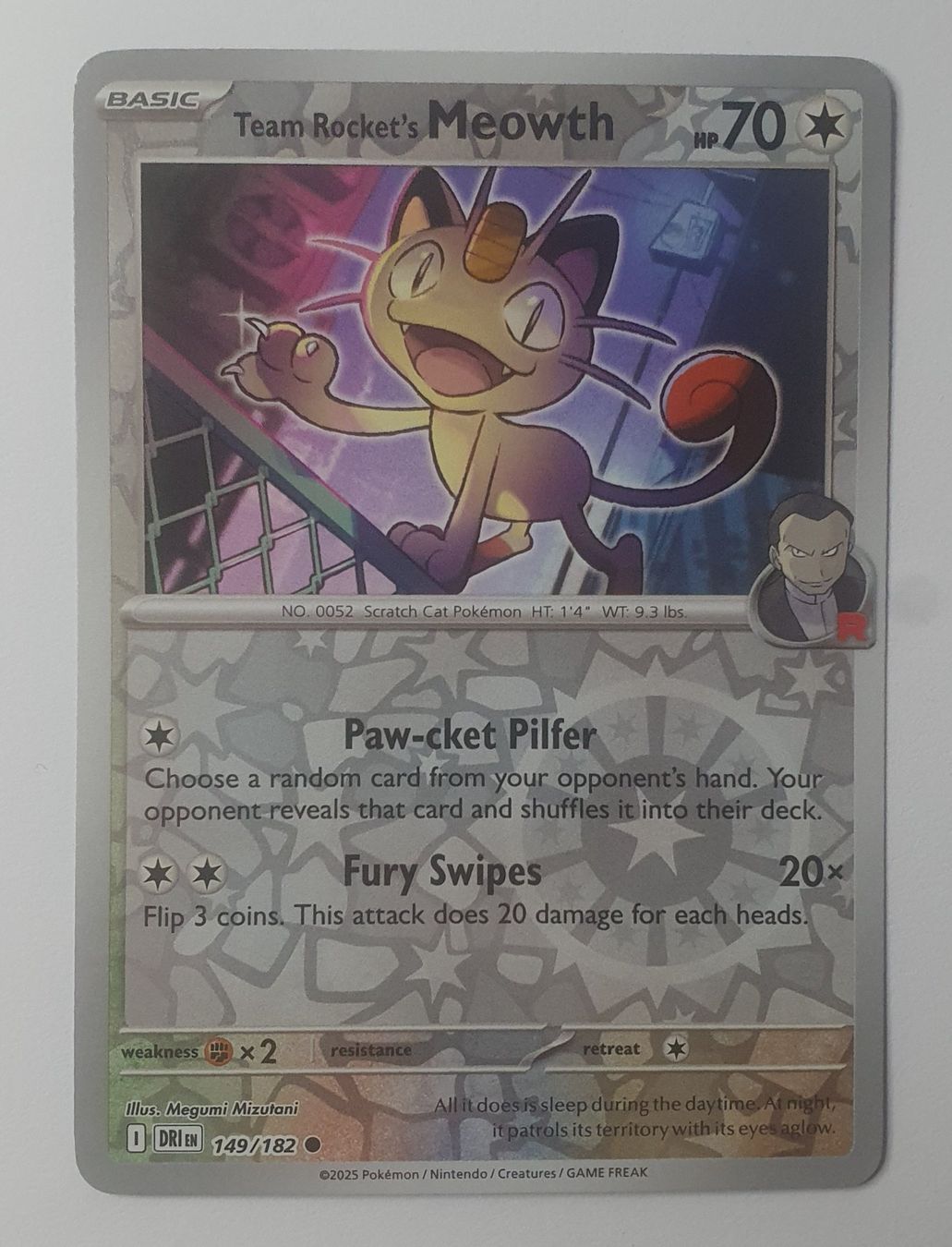 Pokémon Carte collezionabili: Team Rocket's Meowth - Destined Rivals 149 - Reverse Holo – Nuovo (secondo la descrizione) da Gross venduto da ArcanaGameshop