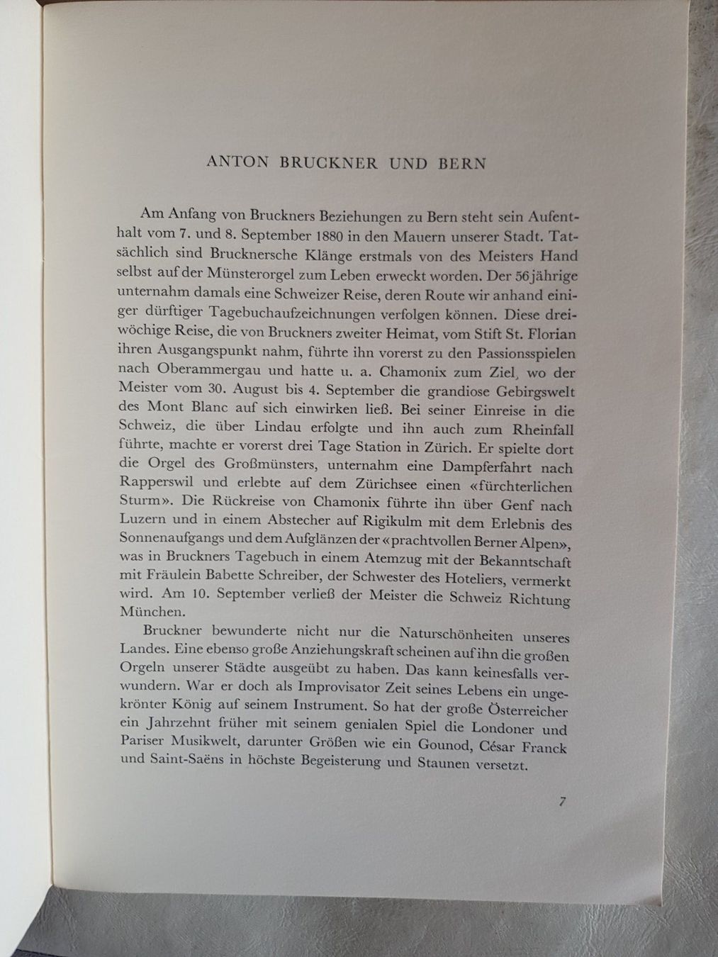 Documenti: 13. Int. Bruckner Fest Bern 1955 Programmheft – Usato da Walterswil BE venduto da Lonitti 5
