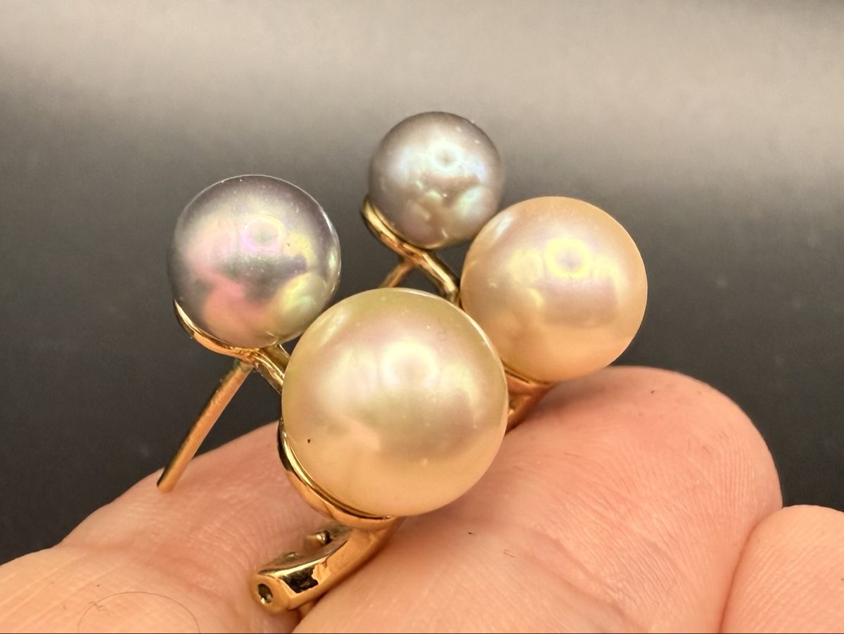 Orecchini pendenti & Orecchini a lobo: Elegante Ohrringe mit Perlen, Vintage – Usato da Lamone venduto da LaCantinaMagica 7