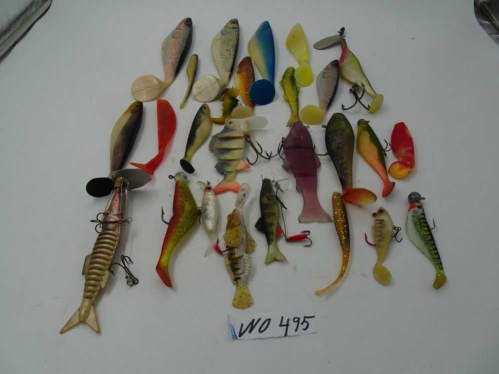 SEABUZZ Gummifische Angelköder Set - 5x 65mm Köder Für Barsch, Hecht & Zander