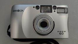 Minolta Zoom 60 Analoge Kamera für 35mm Filme AF & Flash