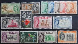 Fiji British Kat. 139-153 gest. 1954/59 Kat. 41 Euro