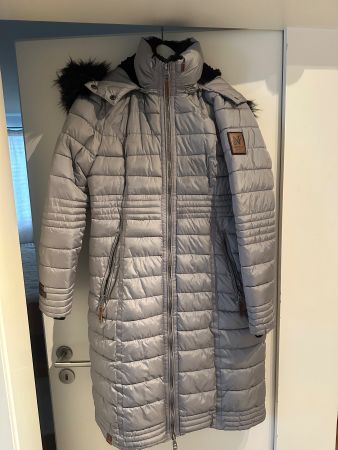 Navahoo Wintermantel Silber Grösse M - Top Zustand!