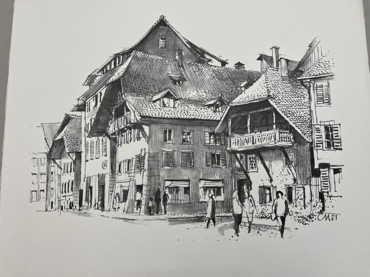 Grafica & Litografie: aus Grafiksammlung Lithografie von Cedric Meyer – Usato da Gelterfingen venduto da liq-nator