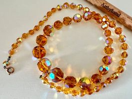 Vintage Gablonz Collier Aurora Borealis Kristall im Verlauf
