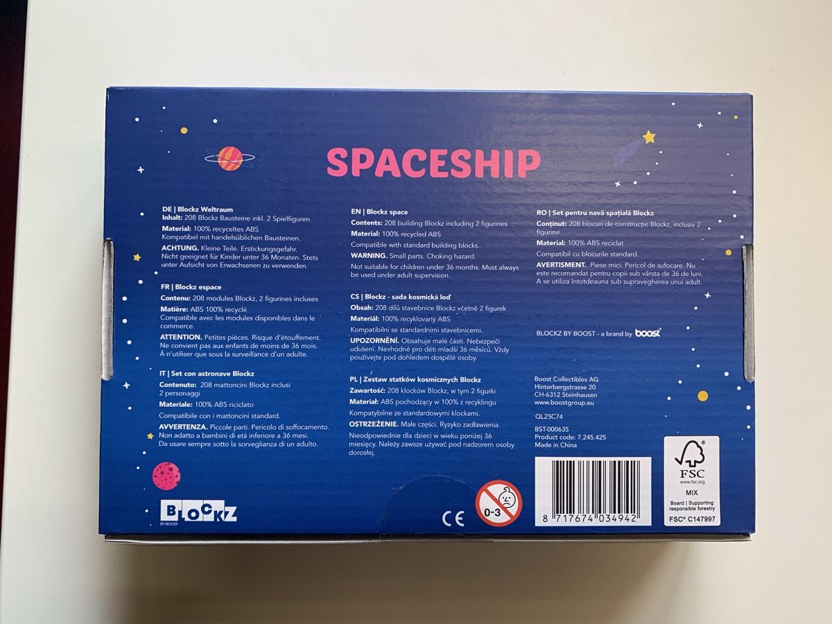 Giocattoli: Blockz Spaceship Bauset - 208 Teile - Neu! – Nuovo e nell'imballaggio originale da Wiggen venduto da Antoniotto 1