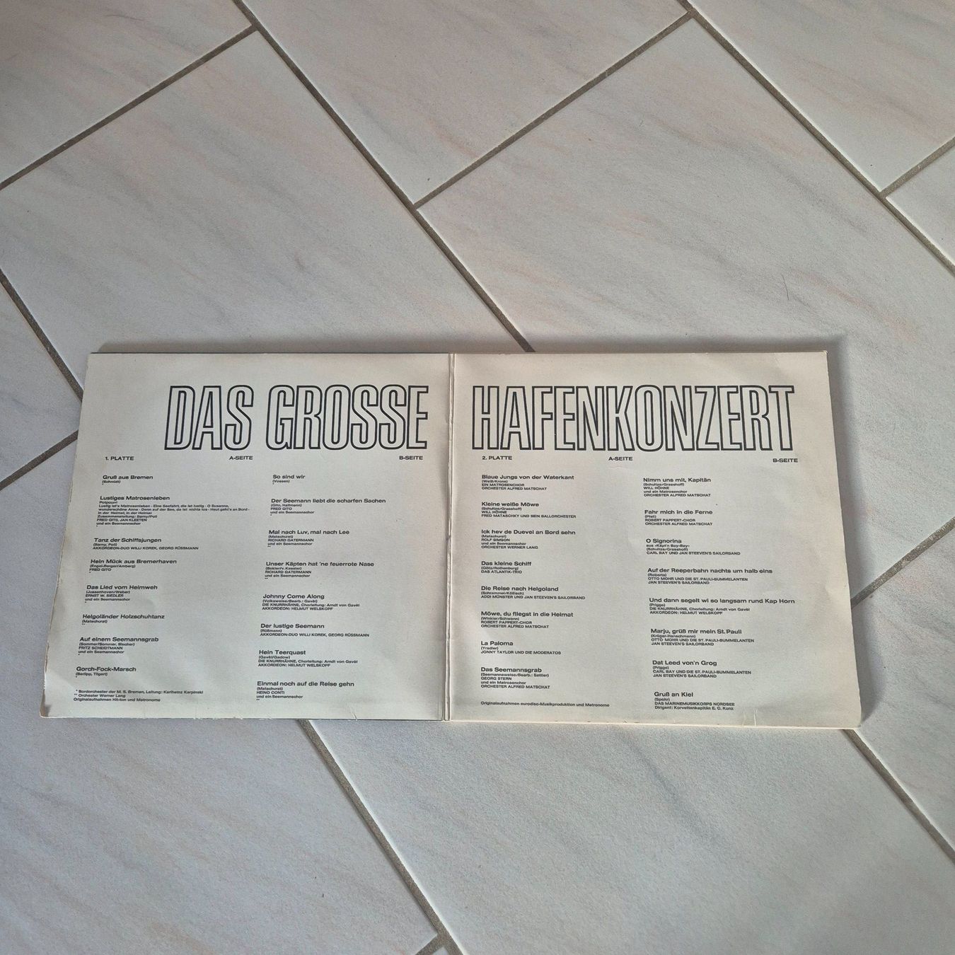 Dischi in vinile: Schallplatten DAS GROSSE HAFENKONZERT – Usato da Arni AG venduto da kurtrmeier 1