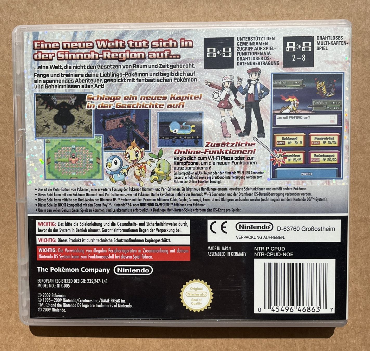 Pokémon Spiele: Pokémon Platin Edition Nintendo DS Deutsch – Gebraucht aus Dornach von Deco89 1